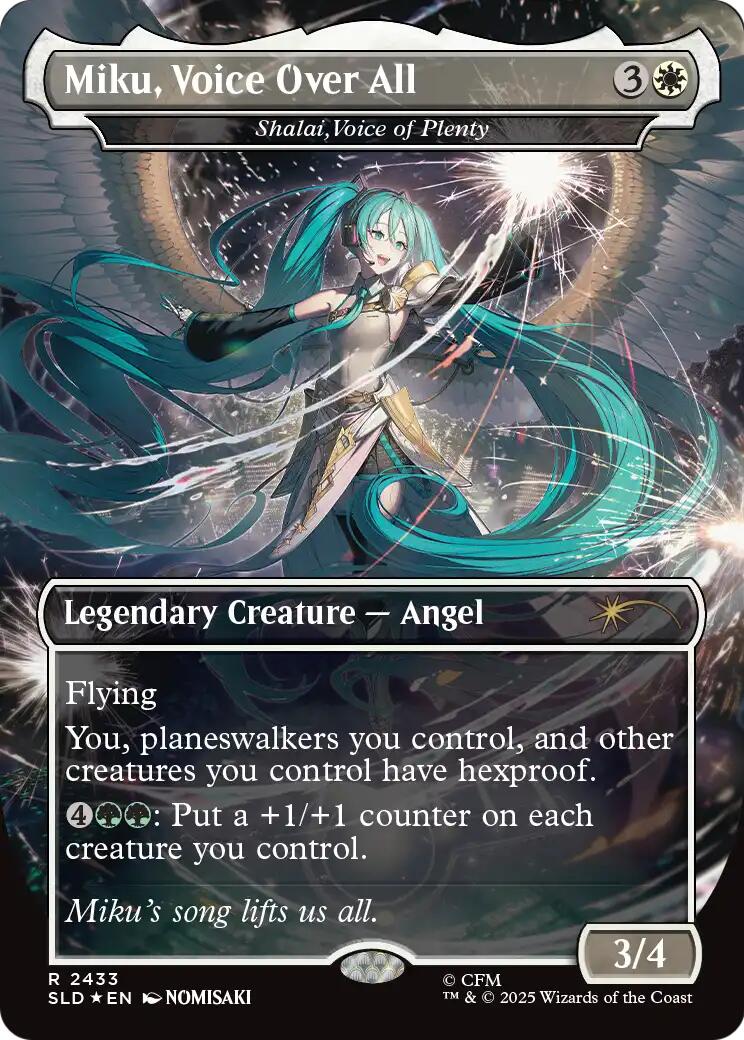 Miku, Voice Over All - Shalai, Voice of Plenty [Secret Lair Drop Series] | Cards and Coasters CA