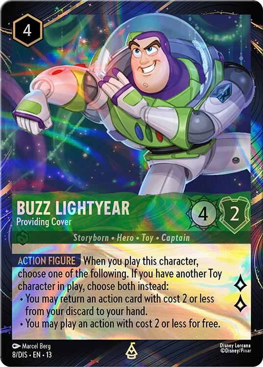 Buzz Lightyear - Providing Cover (Magical Places Promo) (8) [Promo Cards] | Cards and Coasters CA