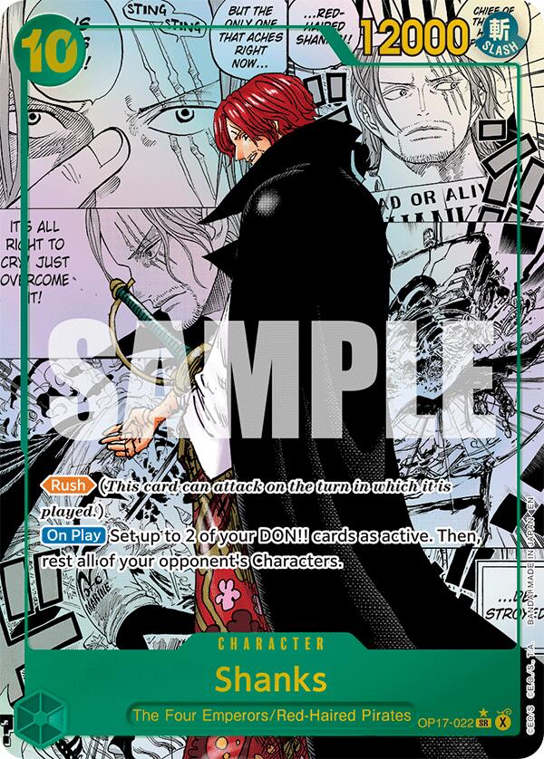 Shanks (Manga) [The World's Strongest Warriors] | Cards and Coasters CA