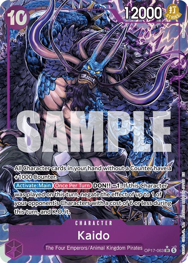 Kaido (Alternate Art) [The World's Strongest Warriors] | Cards and Coasters CA