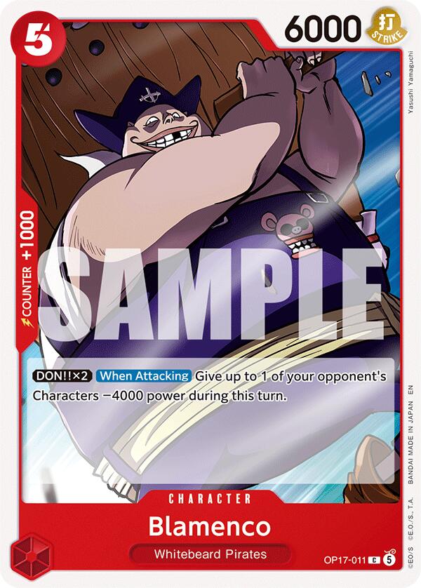 Blamenco [The World's Strongest Warriors] | Cards and Coasters CA