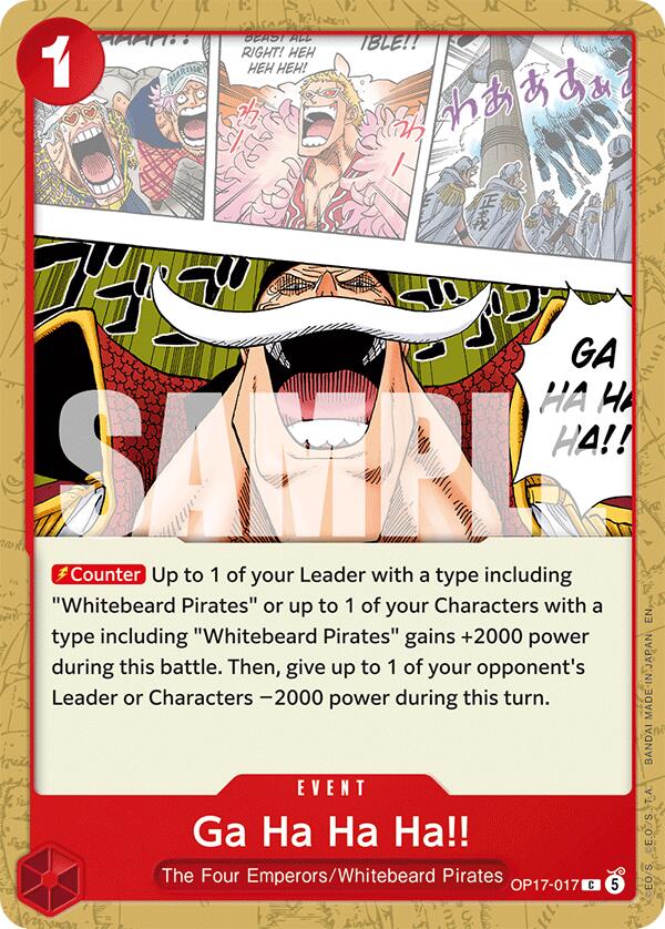 Ga Ha Ha Ha!! [The World's Strongest Warriors] | Cards and Coasters CA
