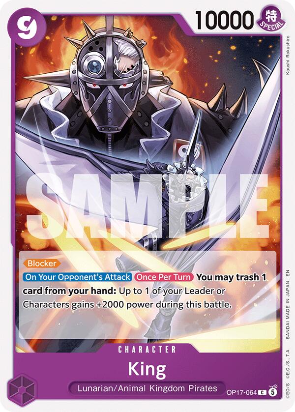 King [The World's Strongest Warriors] | Cards and Coasters CA