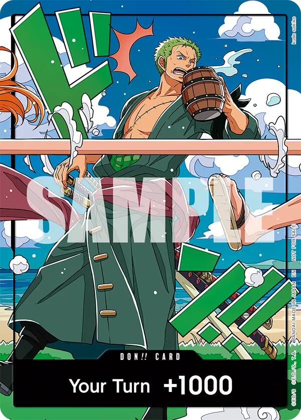 DON!! Card (World United) (Zoro) [One Piece Promotion Cards] | Cards and Coasters CA