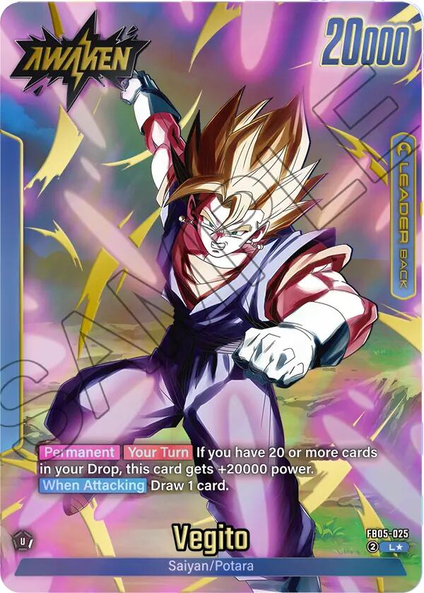Vegito (FB05-025) (Alternate Art) [Story Booster 01] | Cards and Coasters CA