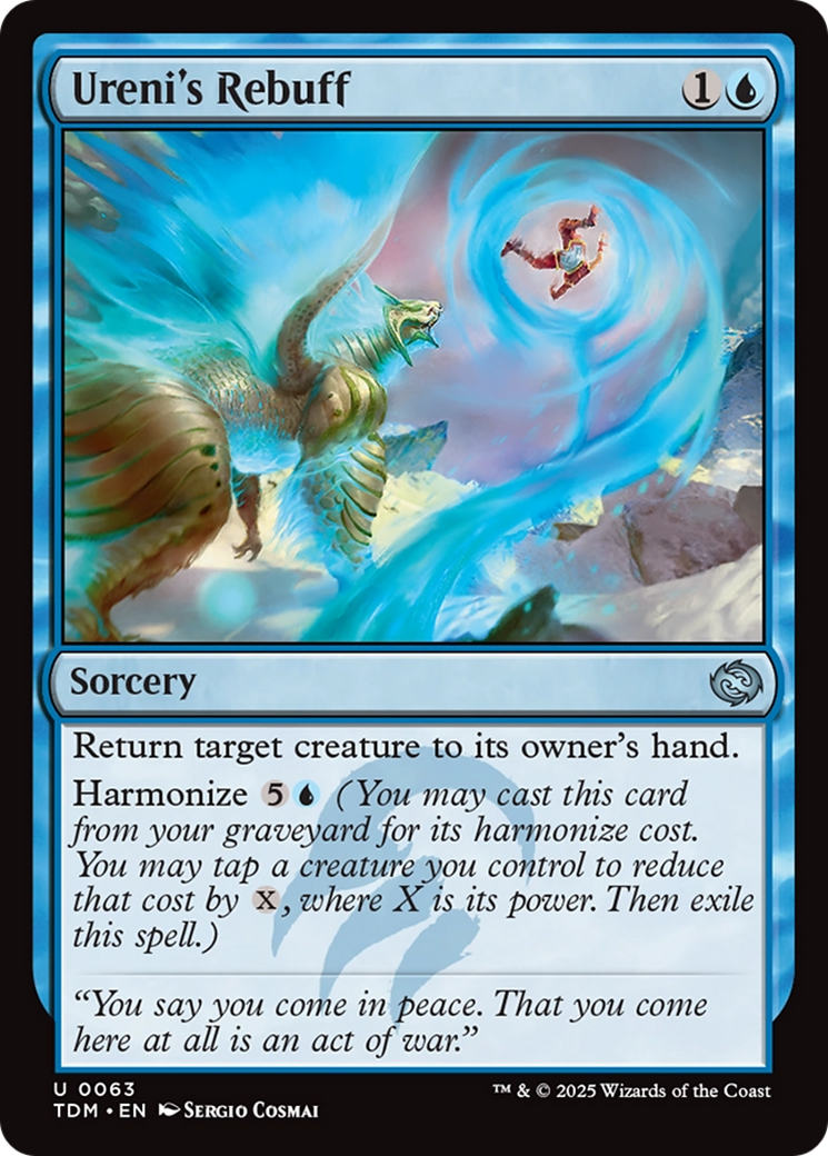 Ureni's Rebuff [Tarkir: Dragonstorm] | Cards and Coasters CA
