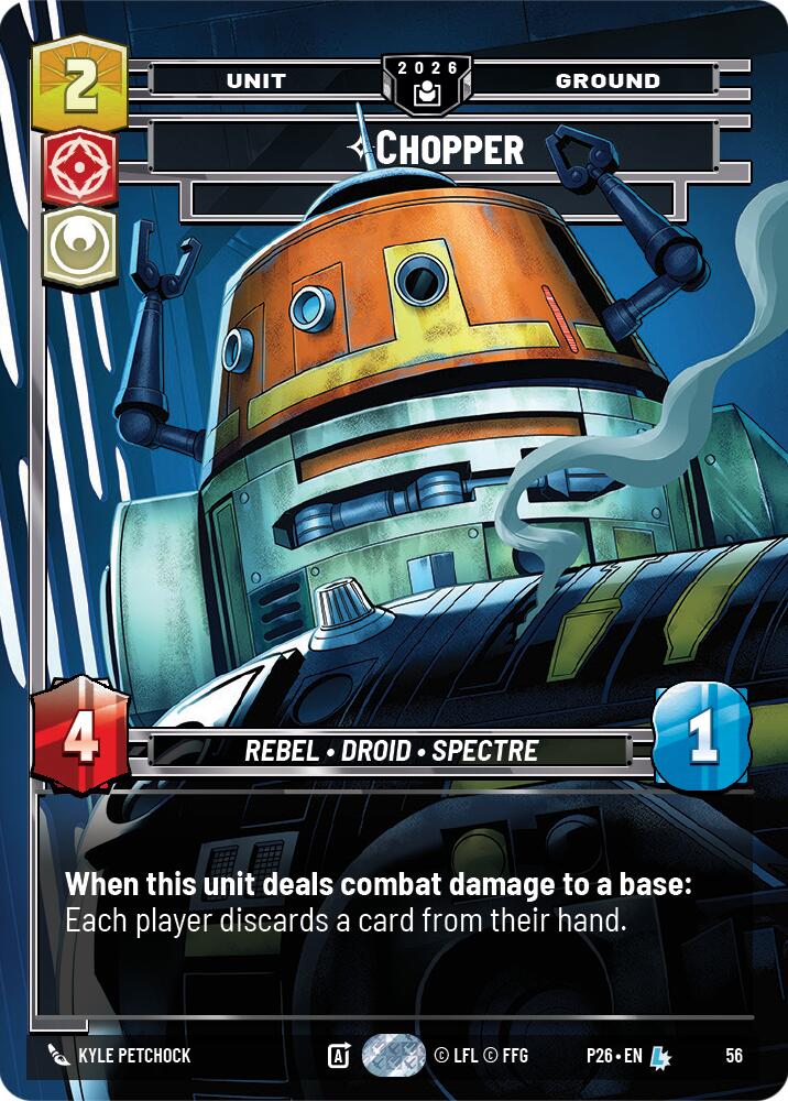 Chopper - War Hero (56) (56) [Sector and Regional Promos: Season 2] | Cards and Coasters CA