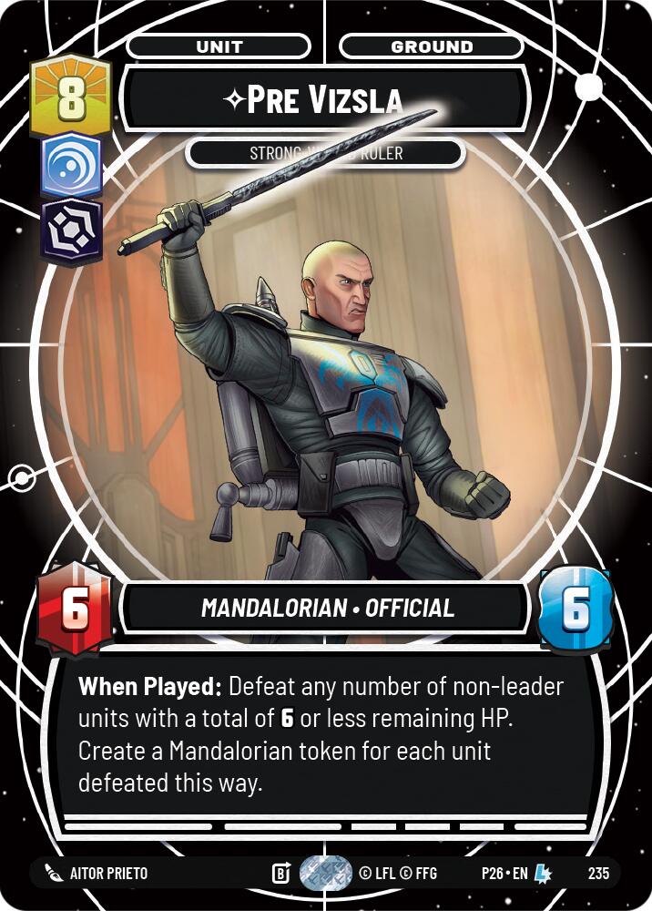 Pre Vizsla - Strong-Willed Ruler (235) (235) [Sector and Regional Promos: Season 2] | Cards and Coasters CA