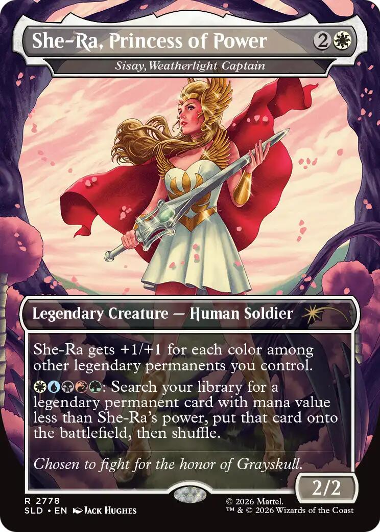 She-Ra, Princess of Power - Sisay, Weatherlight Captain [Secret Lair Drop Series] | Cards and Coasters CA