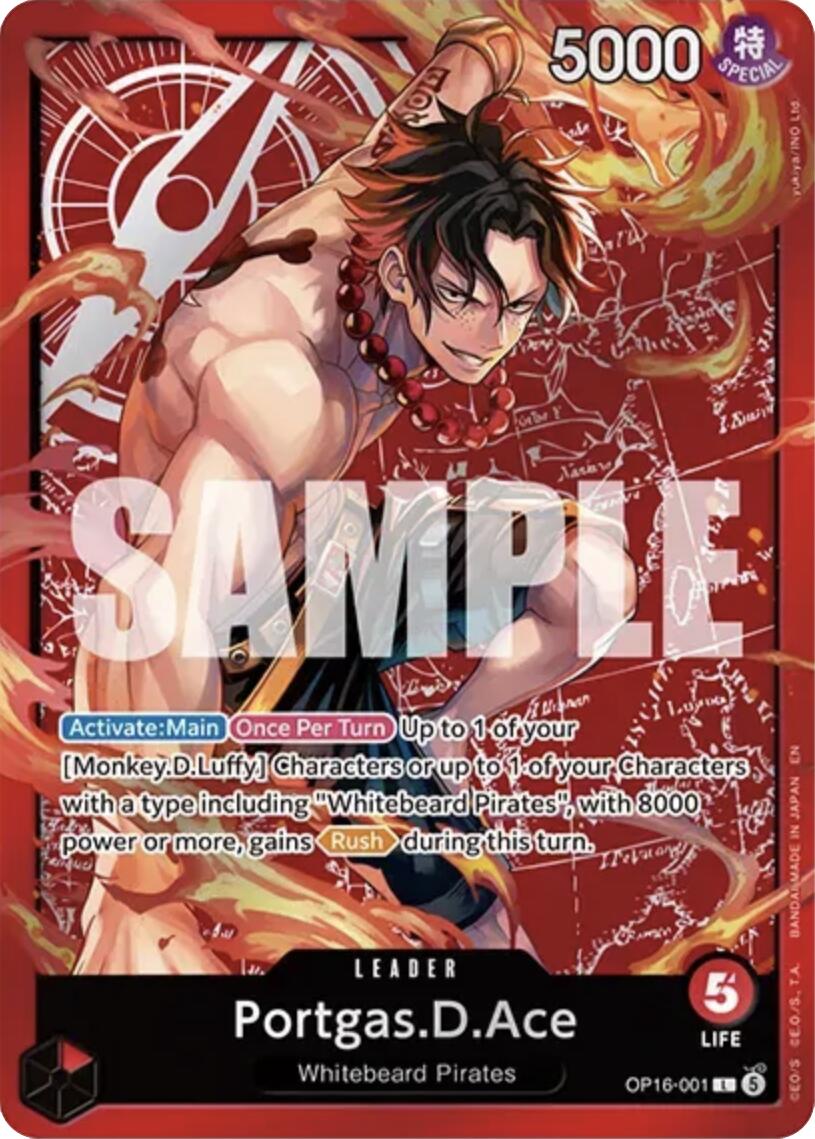 Portgas.D.Ace (Ace Deck) [Set Sail Deck Set] | Cards and Coasters CA