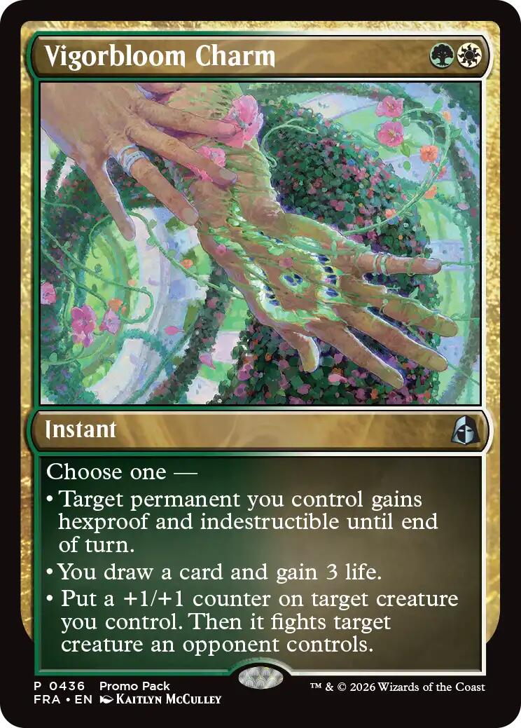 Vigorbloom Charm [Reality Fracture Promos] | Cards and Coasters CA