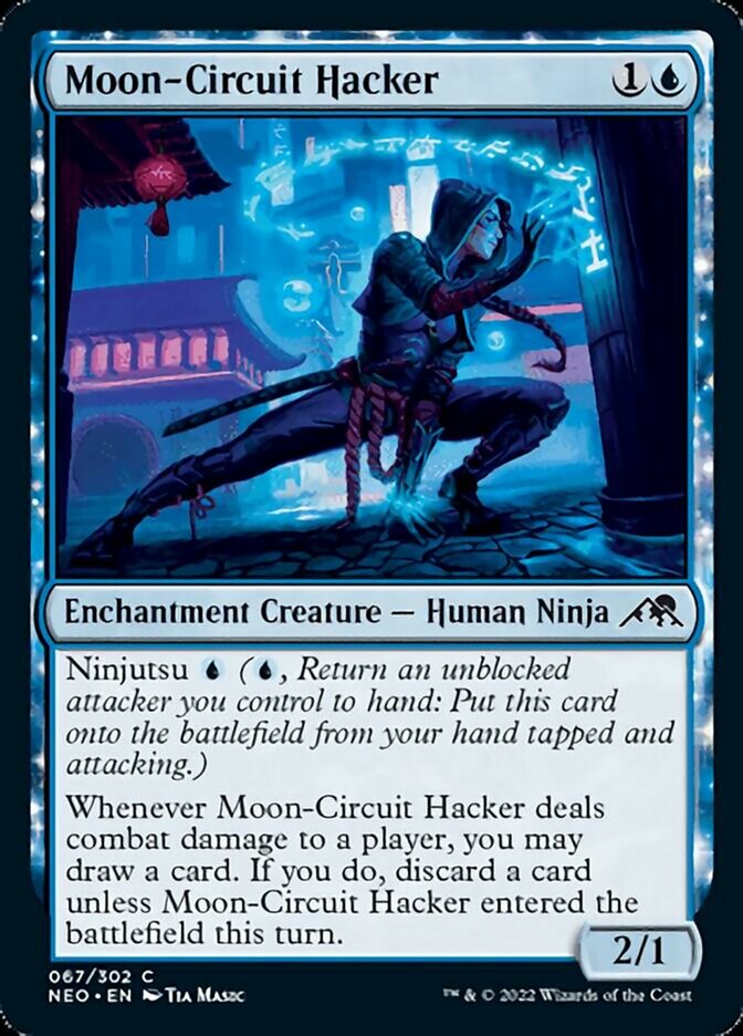 Moon-Circuit Hacker [Kamigawa: Neon Dynasty] | Cards and Coasters CA