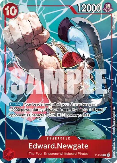 Edward.Newgate (Premium Card Collection -Flame-Flame Fruit Coliseum Edition-) [One Piece Promotion Cards] | Cards and Coasters CA