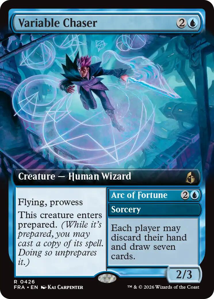 Variable Chaser (Extended Art) [Reality Fracture] | Cards and Coasters CA