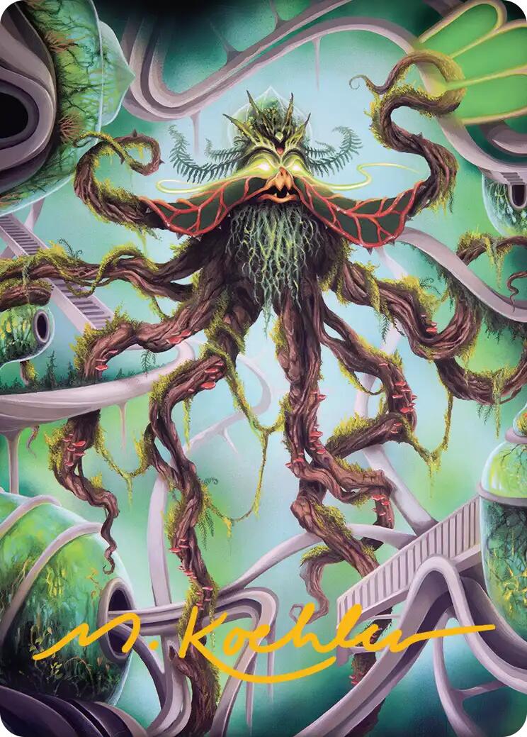 Verdant Kraken Art Card (Gold-Stamped Signature) [Reality Fracture Art Series] | Cards and Coasters CA