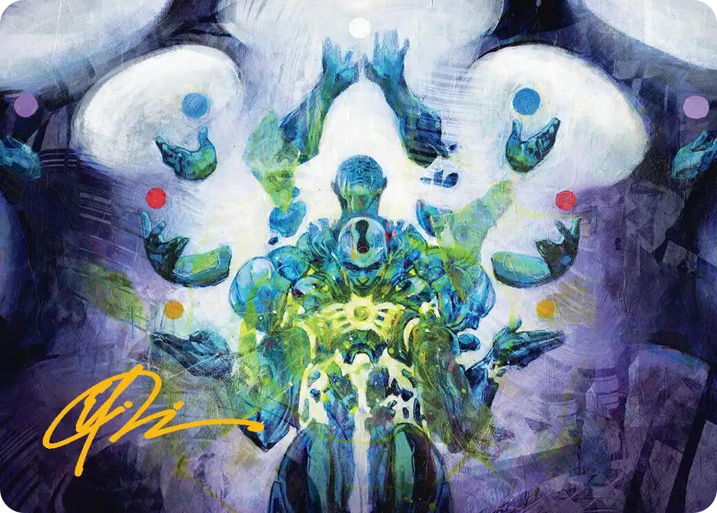 Avatar of Burgeoning Echoes Art Card (Gold-Stamped Signature) [Reality Fracture Art Series] | Cards and Coasters CA