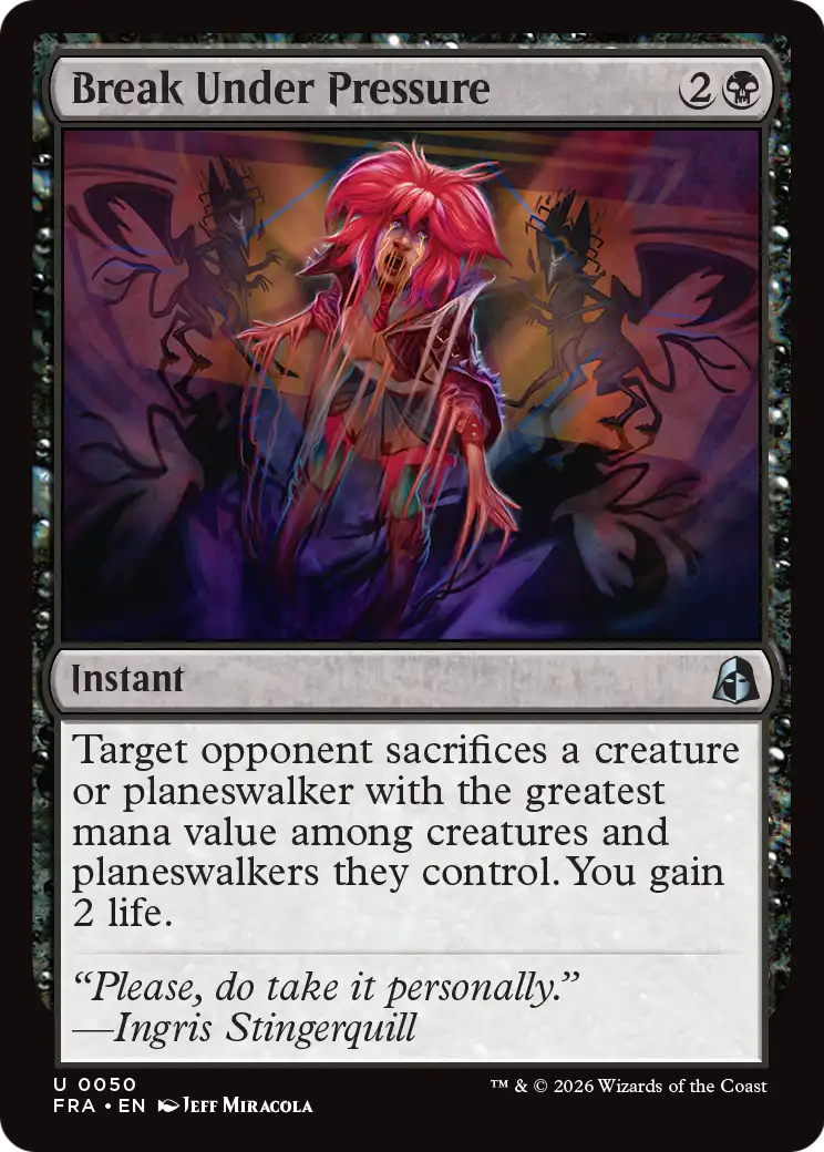Break Under Pressure [Reality Fracture] | Cards and Coasters CA
