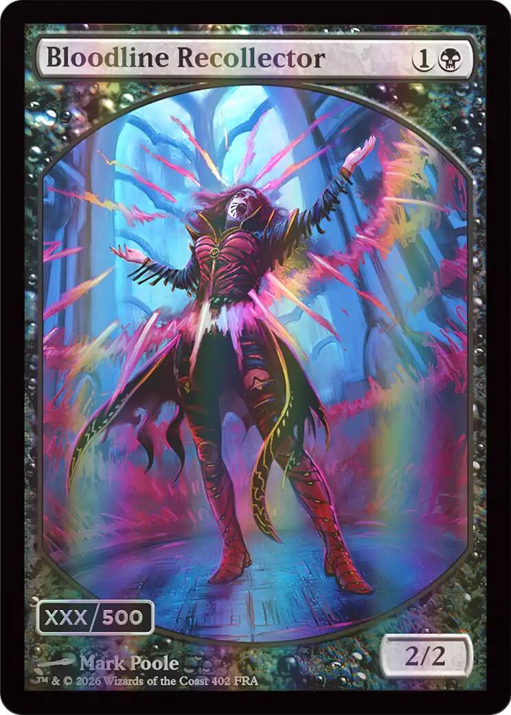 Bloodline Recollector (Retro Frame) (Serial Numbered) (Double Rainbow Foil) [Reality Fracture] | Cards and Coasters CA