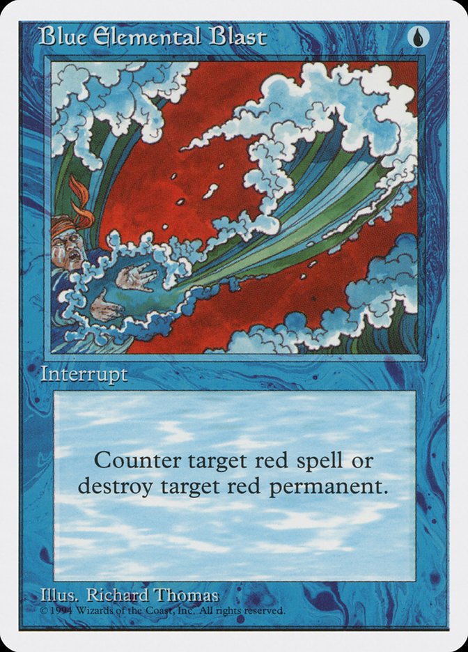 Blue Elemental Blast [Media Promos] | Cards and Coasters CA