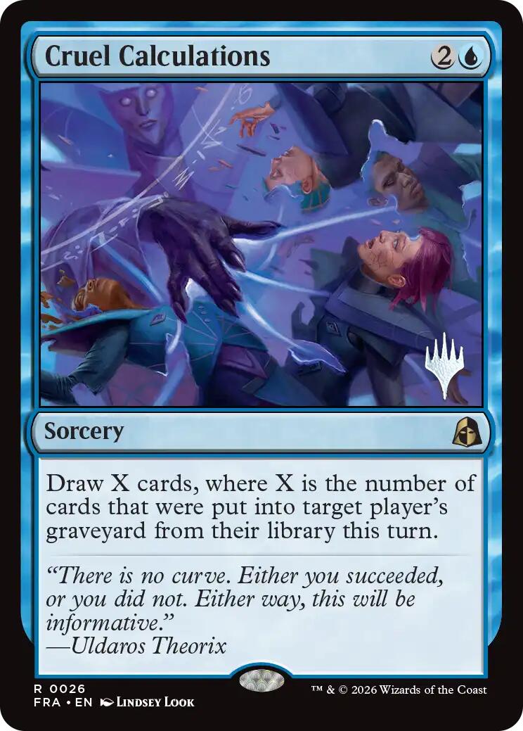 Cruel Calculations [Reality Fracture Promos] | Cards and Coasters CA