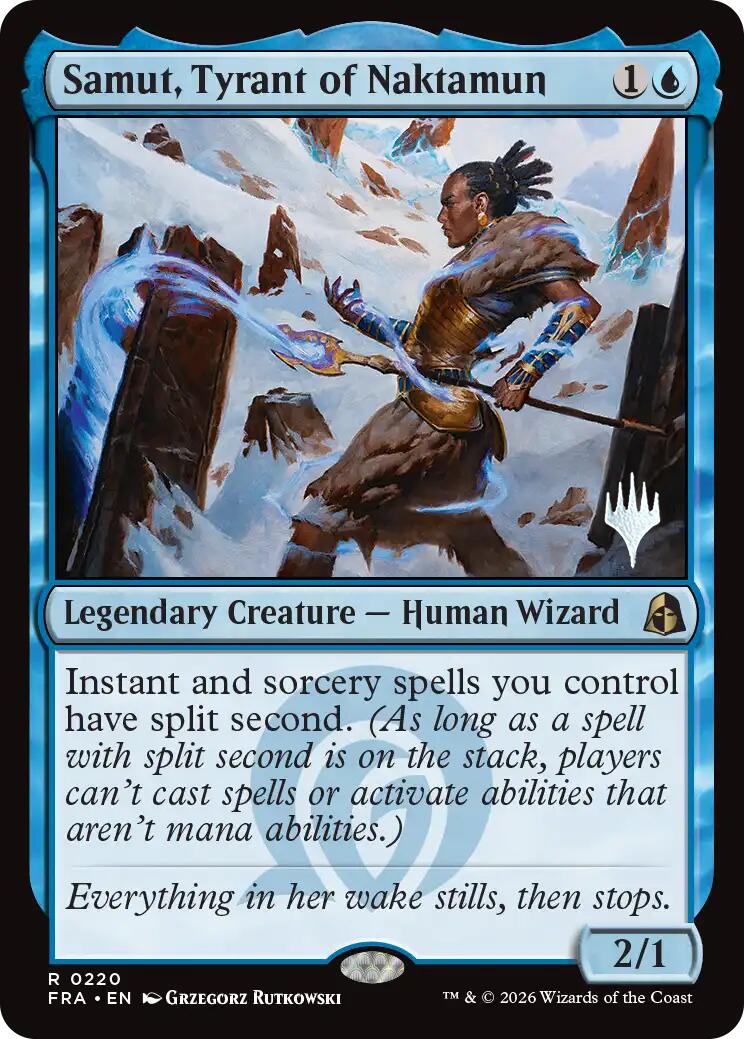 Samut, Tyrant of Naktamun [Reality Fracture Promos] | Cards and Coasters CA