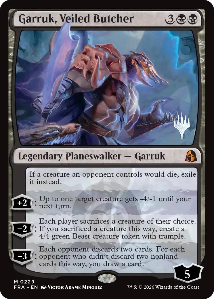 Garruk, Veiled Butcher [Reality Fracture Promos] | Cards and Coasters CA
