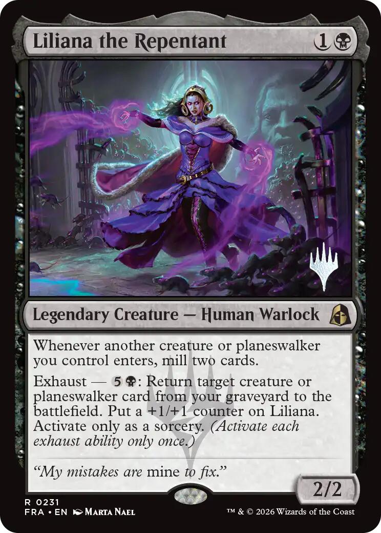 Liliana the Repentant [Reality Fracture Promos] | Cards and Coasters CA