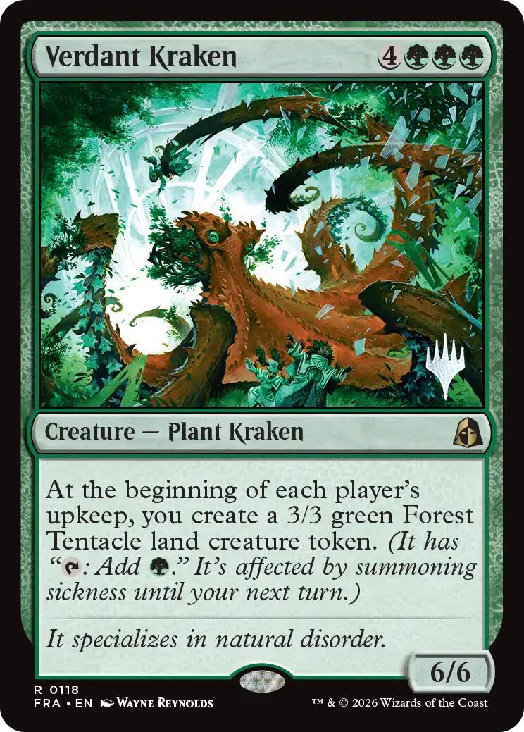 Verdant Kraken [Reality Fracture Promos] | Cards and Coasters CA