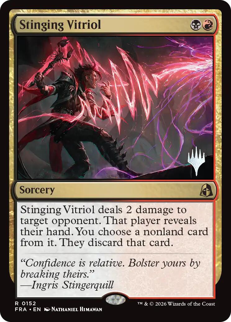 Stinging Vitriol [Reality Fracture Promos] | Cards and Coasters CA