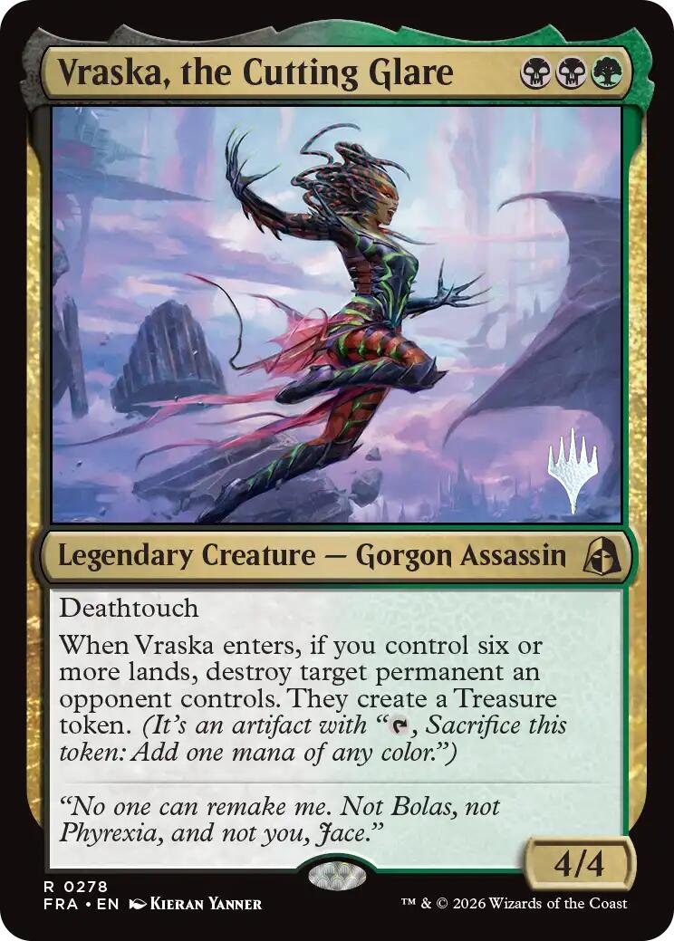 Vraska, the Cutting Glare [Reality Fracture Promos] | Cards and Coasters CA