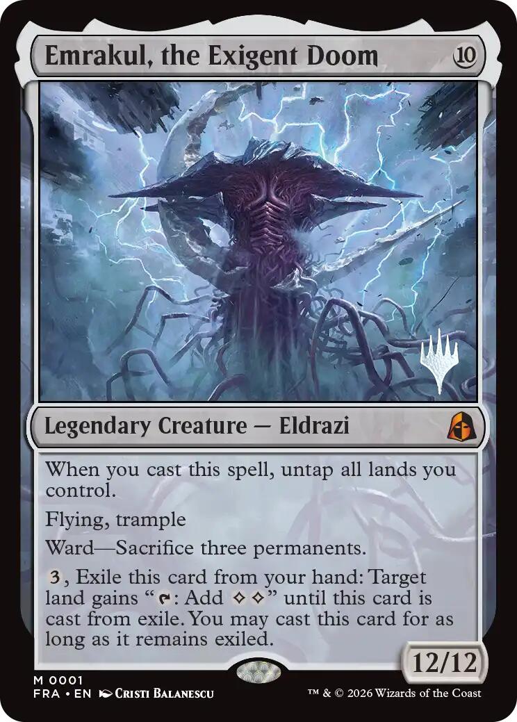 Emrakul, the Exigent Doom [Reality Fracture Promos] | Cards and Coasters CA