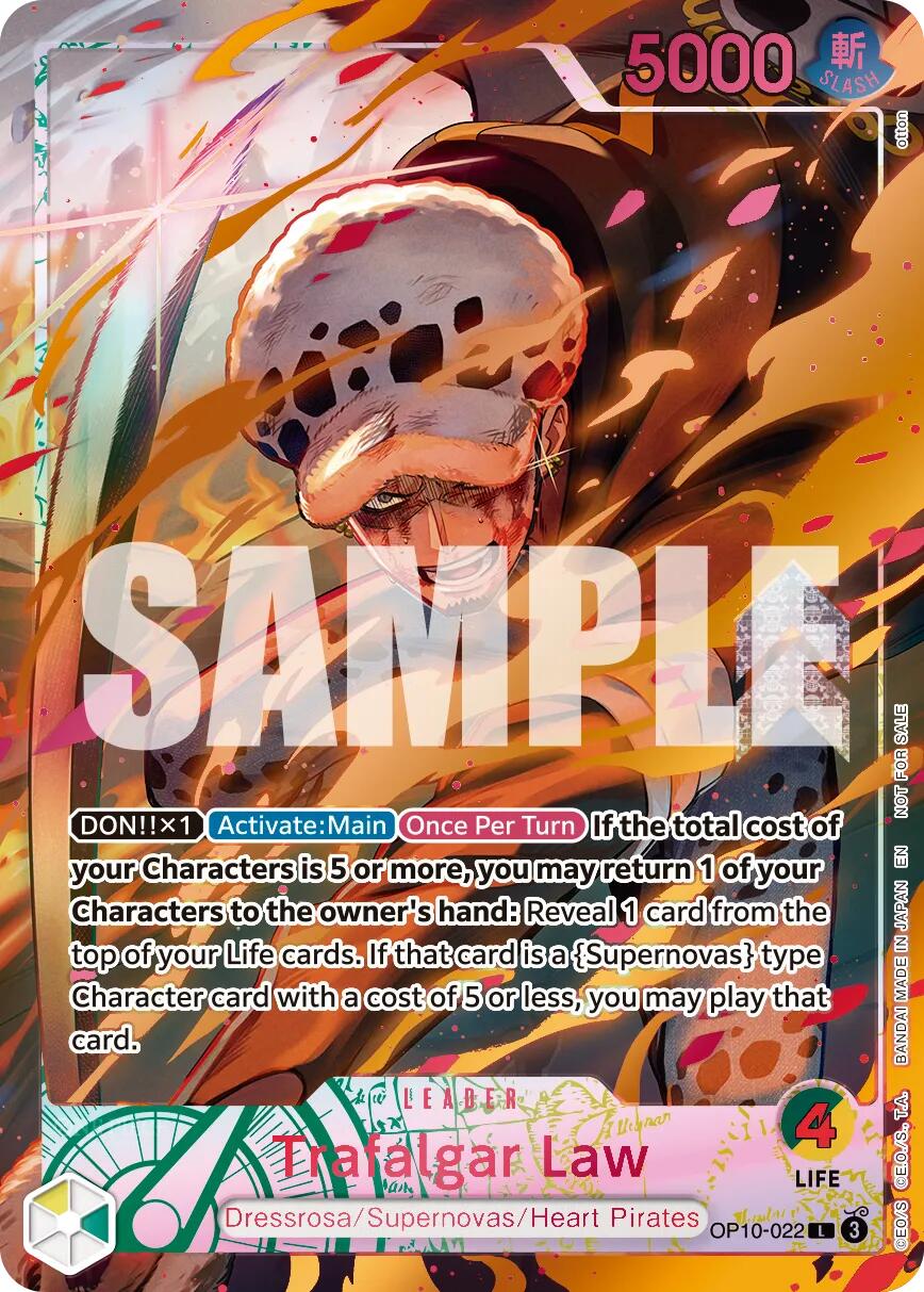 Trafalgar Law (Flame-Flame Fruit Coliseum) [One Piece Promotion Cards] | Cards and Coasters CA