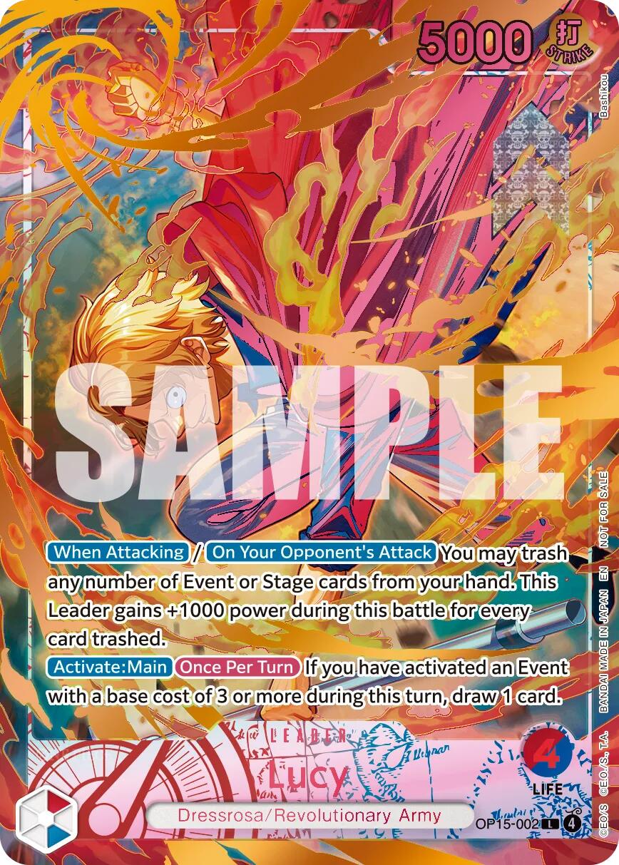 Lucy (Flame-Flame Fruit Coliseum) [One Piece Promotion Cards] | Cards and Coasters CA
