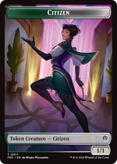 Citizen // The Monarch Double-Sided Token [Reality Fracture Commander Tokens] | Cards and Coasters CA