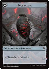 Phyrexian // Incubator Double-Sided Token [Reality Fracture Commander Tokens] | Cards and Coasters CA