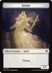 Spirit // Jace Double-Sided Token [Reality Fracture Commander Tokens] | Cards and Coasters CA