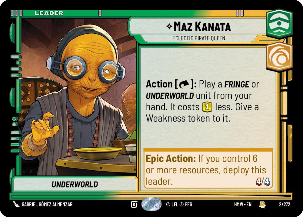 Maz Kanata - Eclectic Pirate Queen (2/272) (2/272) [Homeworlds] | Cards and Coasters CA
