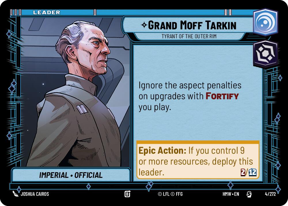 Grand Moff Tarkin - Tyrant of the Outer Rim (4/272) (4/272) [Homeworlds] | Cards and Coasters CA