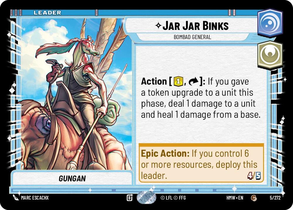 Jar Jar Binks - Bombad General (5/272) (5/272) [Homeworlds] | Cards and Coasters CA