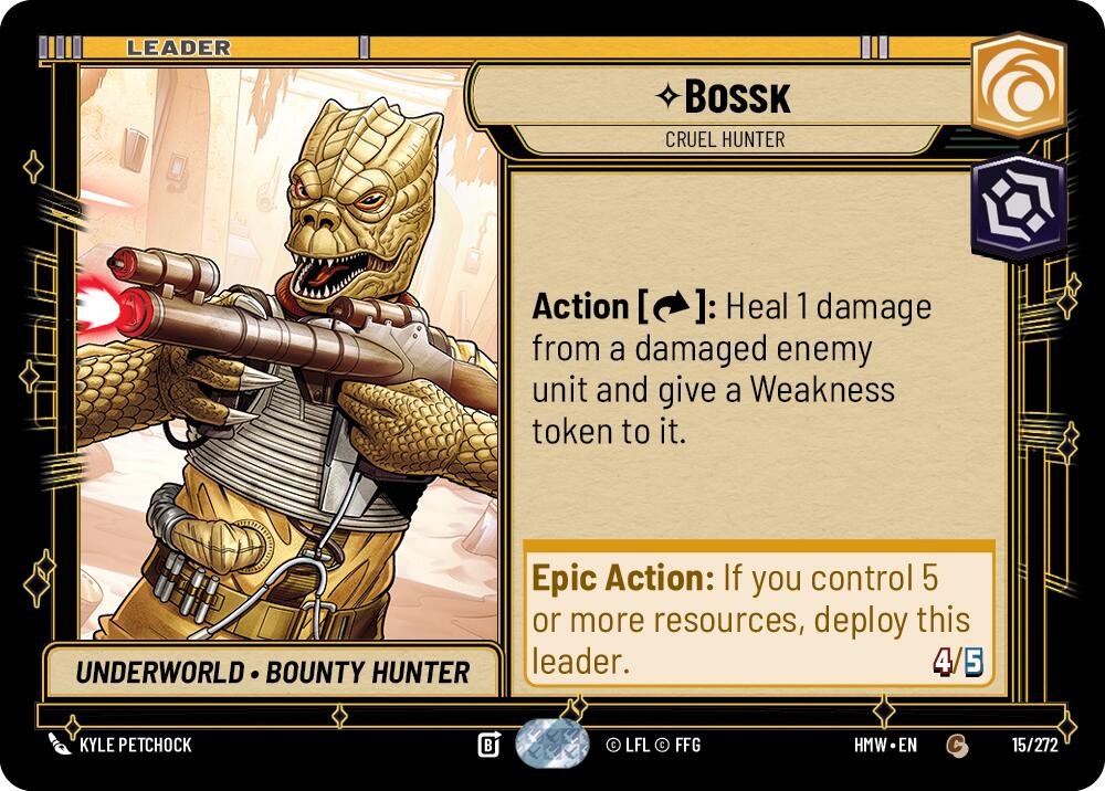 Bossk - Cruel Hunter (15/272) (15/272) [Homeworlds] | Cards and Coasters CA