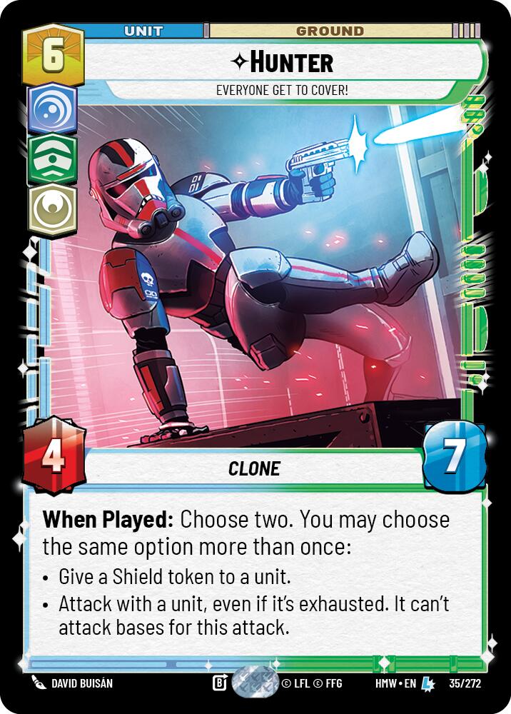 Hunter - Everyone Get to Cover! (35/272) (35/272) [Homeworlds] | Cards and Coasters CA