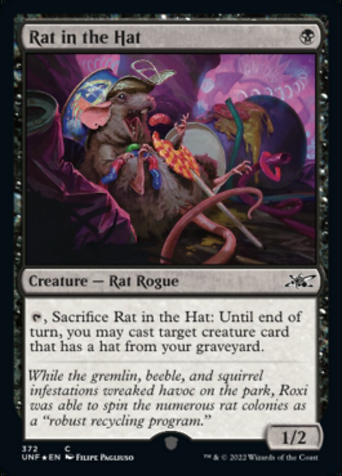 Rat in the Hat (Galaxy Foil) [Unfinity] | Cards and Coasters CA