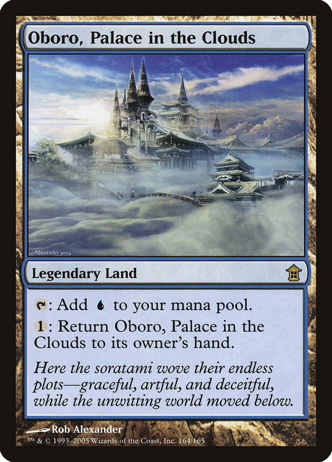 Oboro, Palace in the Clouds [Saviors of Kamigawa] | Cards and Coasters CA