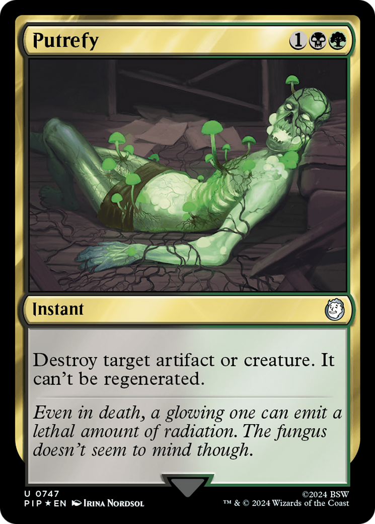 Putrefy (Surge Foil) [Fallout] | Cards and Coasters CA