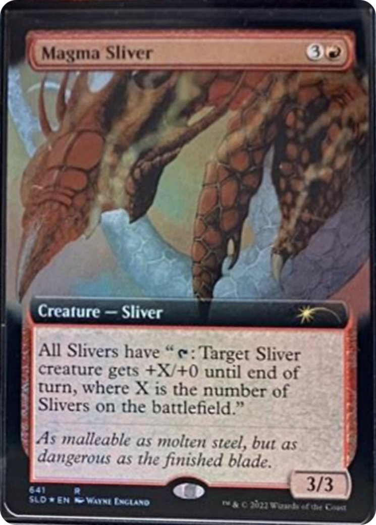 Magma Sliver (Extended Art) [Secret Lair Drop Series] | Cards and Coasters CA