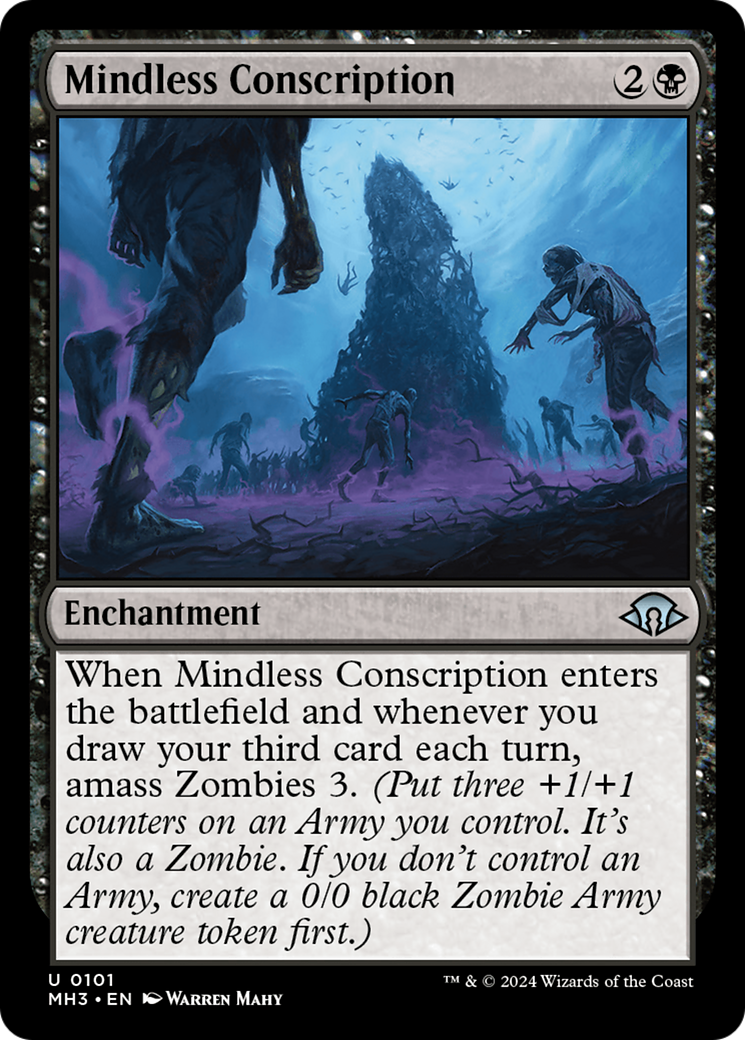 Mindless Conscription [Modern Horizons 3] | Cards and Coasters CA