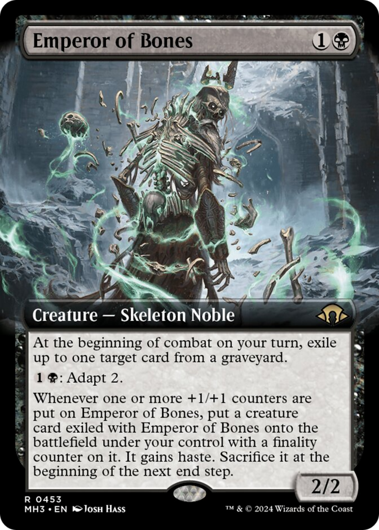 Emperor of Bones (Extended Art) [Modern Horizons 3] | Cards and Coasters CA