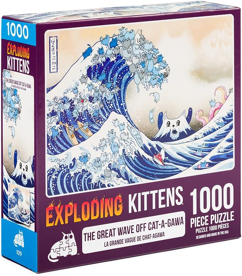 Exploding Kittens: The Great Wave off Cat-A-Gawa | Cards and Coasters CA