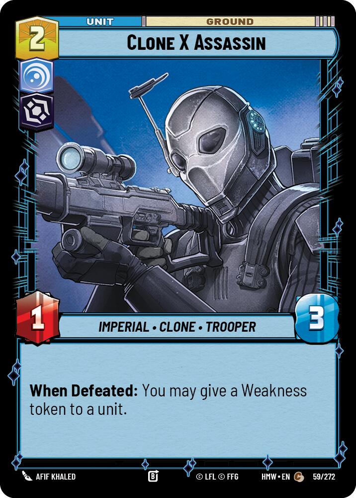Clone X Assassin (59/272) (59/272) [Homeworlds] | Cards and Coasters CA