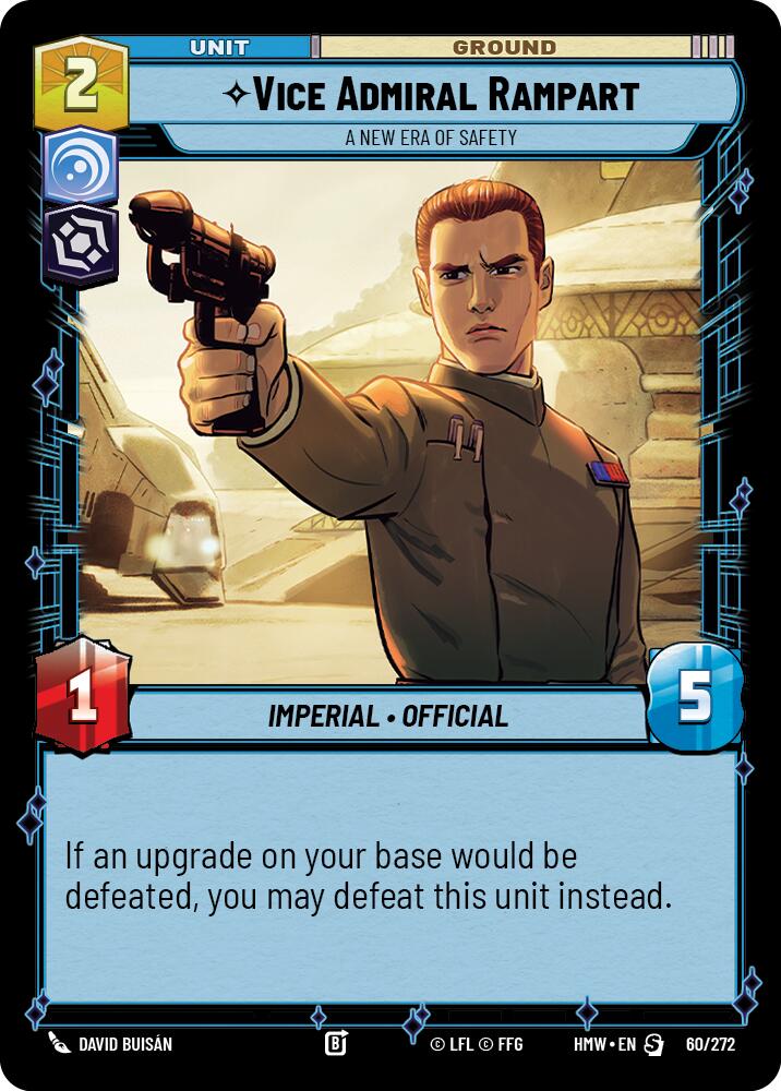 Vice Admiral Rampart - A New Era of Safety (60/272) (60/272) [Homeworlds] | Cards and Coasters CA